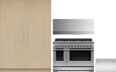 5 Piece Package Includes Refrigerator, Freezer, Range, Hood And Dishwasher